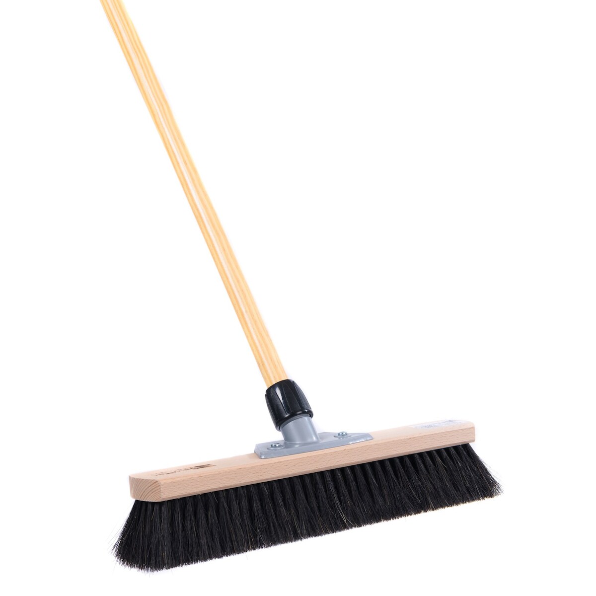 XXL Zimmerbesen 40cm Breit sehr weiche Rosshaar-Naturhaar-Borsten Kehrbesen Besen mit Stiel Haushaltsbesen Stubenbesen Image