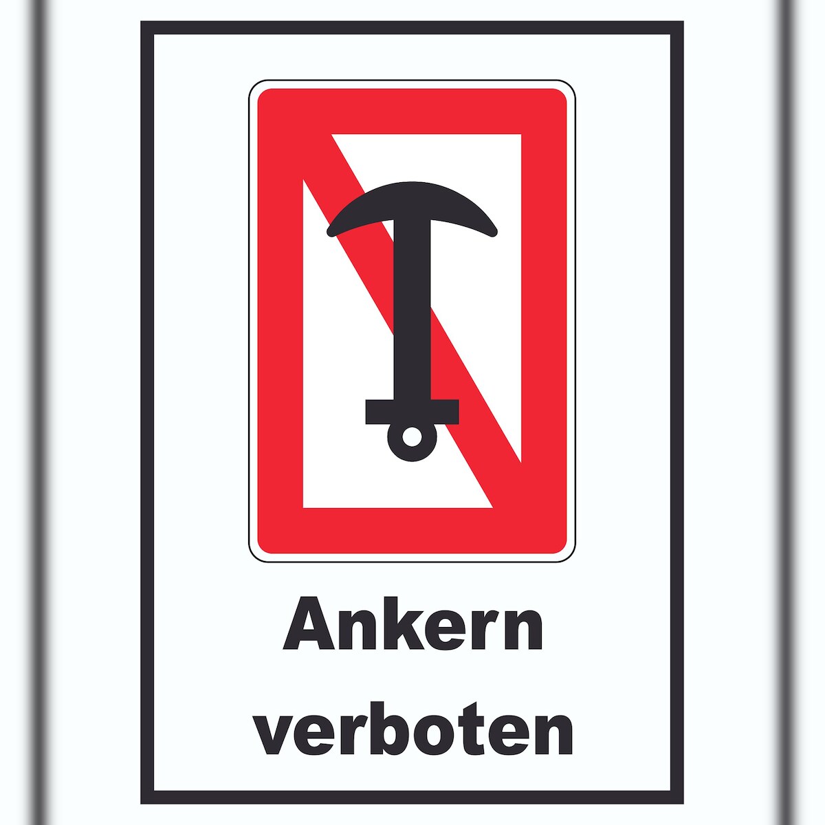 Ankern verboten Schild A5 (148x210mm) Image