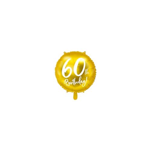 60. Geburtstag Folienballon gold