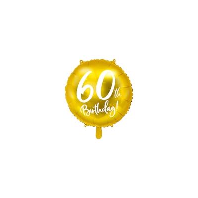 60. Geburtstag Folienballon gold