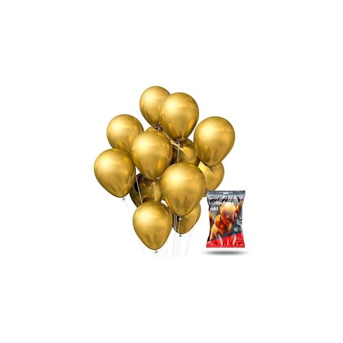100x Luftballons Ballons gold – Luft und Helium – Party Deko Dekoration