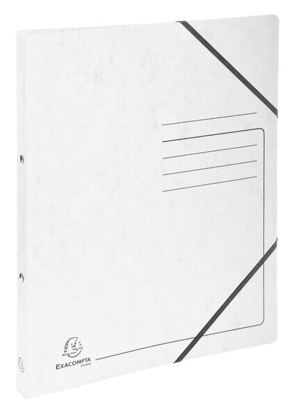 Exacompta Ringhefter Colorspan mit Gummizug, weiß, 2 Ringe, 15 mm Image