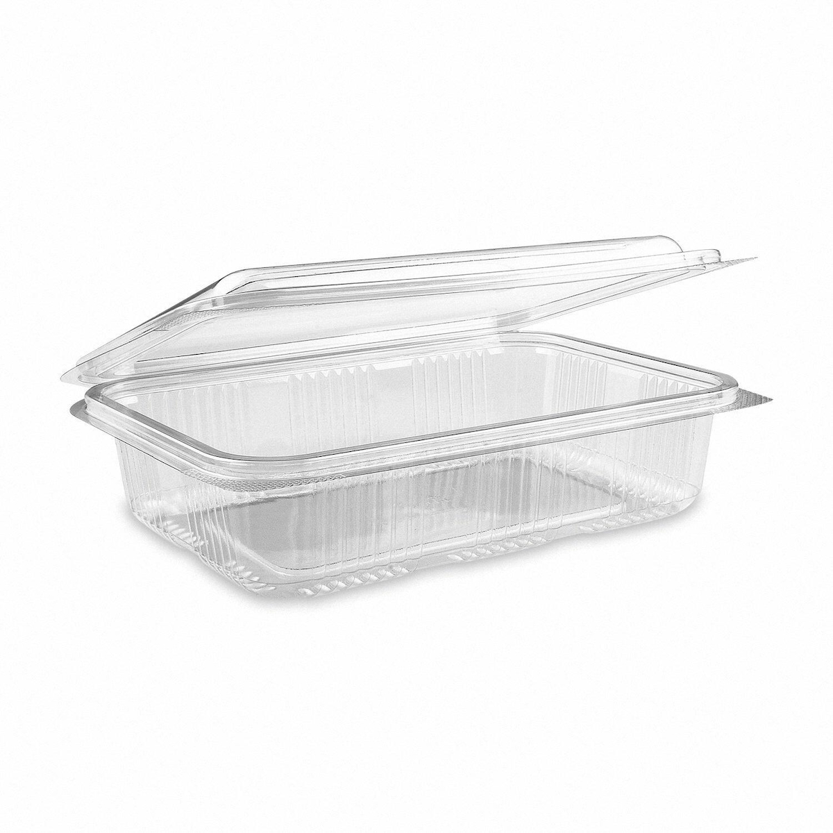 VEPATIM 50x Rechteckschale Aufbewahrungsbox klar mit Deckel 1000 ml PET Image