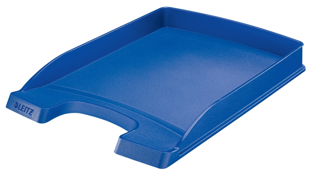 Leitz Plus Briefablage 5237 Slim DIN A4 Blau 25,5 x 35,7 x 3,5 cm Image