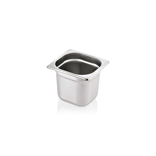 GSP Professional GN-Behälter 1/6 (150 mm) Edelstahl Gastronomiebehälter Gastronormbehälter