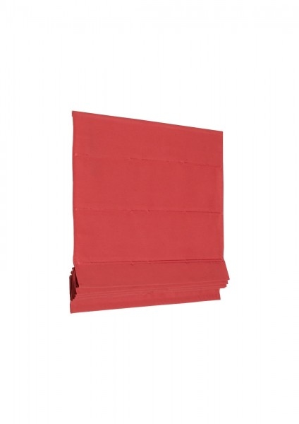 Basic Raffrollo Faltrollo 80x175 cm Rot Raffgardine Image