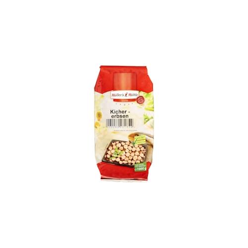Müller´s Mühle Kichererbsen Haselnussähnliche Form Hellgelb Erlesene Qualität (1 kg)