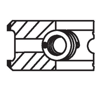MAHLE Kolbenringsatz Universal 007 RS 00151 0V0 Image