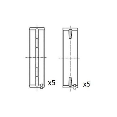 FAI AutoParts Kurbelwellenlager 63,7mm für ALFA ROMEO FIAT 71718250 71718251 71732375 BM1026-STD