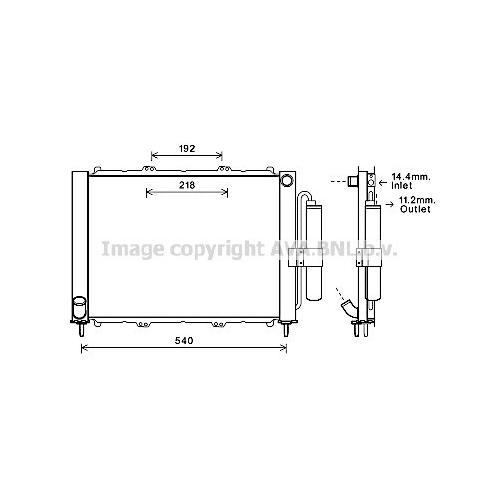 AVA QUALITY COOLING Kühlmodul für RENAULT 8200267994 8200732379 7711497454 RTM497