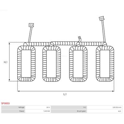 AS-PL Erregerwicklung, Starter Universal 24V SF0003 Image