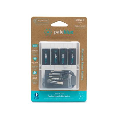 Pale Blue Earth CR123 Rechargeable Lithium Ion Batteries Pack 860006270766
