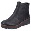 Winterstiefelette RIEKER, Damen, Gr. 41, schwarz, Lederimitat, klassisch, Schuhe, mit modischem 4,5 cm Keilabsatz