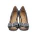 Kate Spade New York Heels: Clogs Chunky Heel Cocktail Party Gray Shoes - Women's Size 7 1/2 - Almond Toe