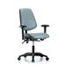 Latitude Run® Vinyl Chair - Desk Height w/ Medium Back, Seat Tilt, Adjustable Arms, & Casters In Marine Supernova Vinyl Upholstered in Blue | Wayfair