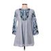 Zara Casual Dress: Blue Dresses - Women's Size X-Small