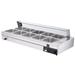 VEVOR 10 Pan 120 Quarts Commercial Food Warmer w/ Tempered Glass Cover, 1800W Countertop Stainless Steel Buffet Bain Marie Stainless Steel | Wayfair