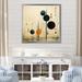 Brayden Studio® Colorful Mid Century Minimalist Oasis IV - Print Canvas, Cotton in White | 36 H x 36 W x 1.5 D in | Wayfair
