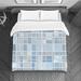 Gracie Oaks Mondrian Bedding Geometric Duvet Cover 4520 Microfiber in Blue/Gray | Queen Duvet Cover | Wayfair F9FF8C95C11643049F74B3E2753797A5