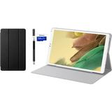 Samsung Galaxy Tab A7 Lite 8.7-inch (1340x800) WiFi Tablet Bundle Octa-Core Mediatek MT8768T Processor 3GB RAM 32GB + 128GB SD Storage Android Q Silver with Mazepoly Accessories