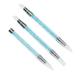 3pcs Double End Nail Art Silicone UV Gel Sculpture Carving Builder Emboss Dotting Pen Brush Manicure Tool (Blue)