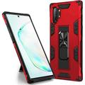 Samsung Galaxy Note 10 Plus Case Galaxy Note 10+ 5G Case Military Grade Built-in Kickstand Case Holster Armor Heavy Duty Shockproof Cover Protective for Galaxy Note 10 Plus Phone Case (Red)