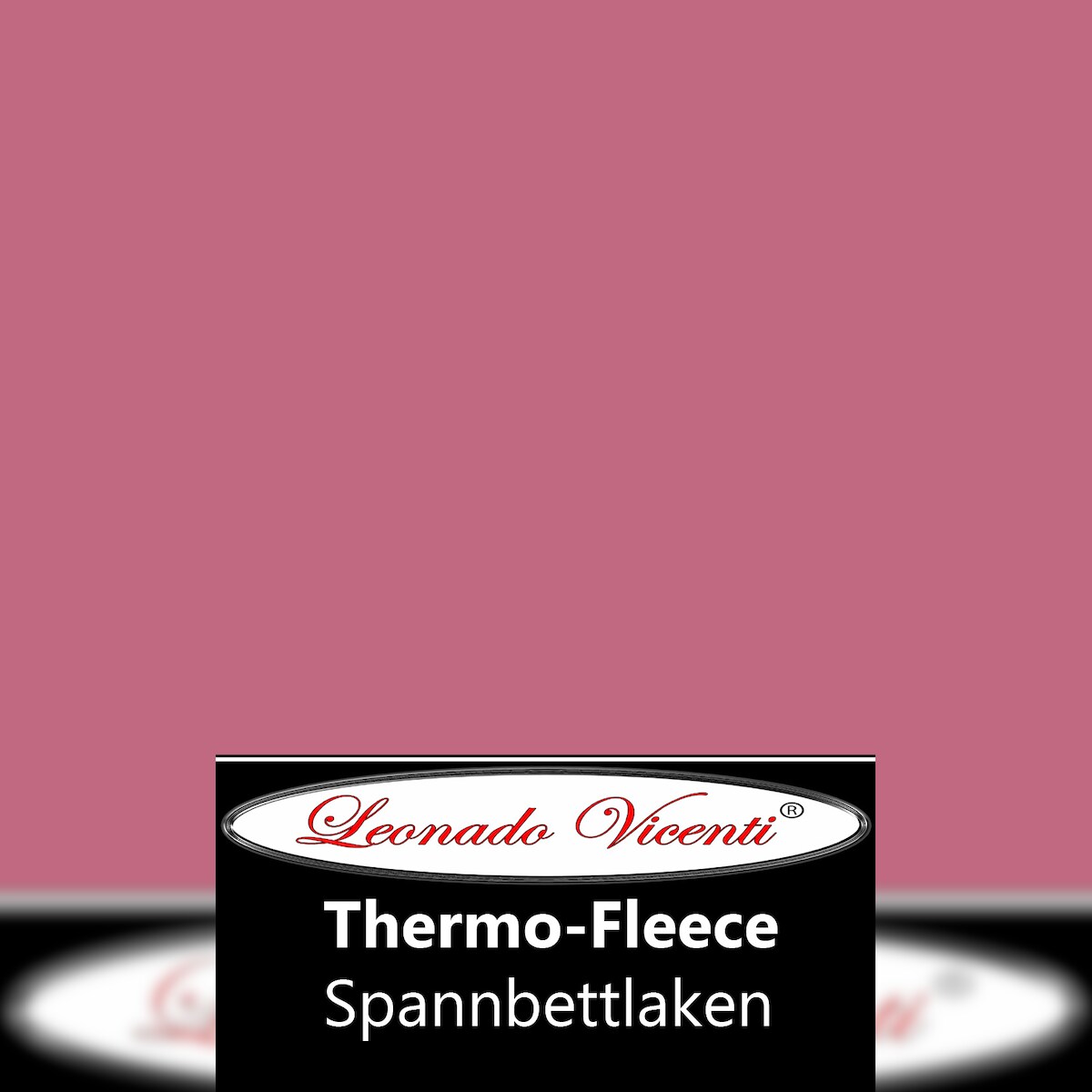 Fleece Winter Spannbettlaken 120-130x200 cm Bordeaux Rosa Pink warm kuschelig Image