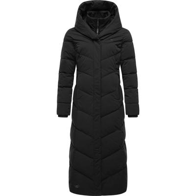 Steppmantel RAGWEAR "Natalka Extralong", Damen, Gr. XS (34), schwarz, Außenmaterial: 100% Polyester, Innenfutter: 100% Polyester, Wattierung: 100% Polyester, modisch, tailliert extralang, Langarm Ärmel ohne Ärmelschlitz Strickbündchen, Mäntel,... Image