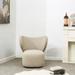 SAFAVIEH Couture Collection Sascha Taupe Swivel Accent Chair - 30" W x 30" D x 30" H