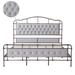 King size High Boad Metal Bed