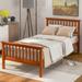 Wood Platform Bed Twin Bed with Headboard and Footboard, No Box Spring Needed/Easy Assembly for Kids Teens Bedroom