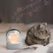 Dvkptbk Christmas Decorations Cat Claw Night Light For Kids Cat Paw Lamp With Music Box 3 Brightness L-evels USB Rechargeable For Friends Kids Lover Birthday Christmas Gifts Gray