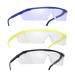 12pcs Eye Protective Glasses Practical Riding Eyewear Dust Wind Proof Goggles for Outdoor Outside (Black Frame and White Lens)
