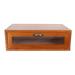 BESTONZON Retro Monitor Riser Desktop Storage Box Drawer-type Wood Box Dresser Storage Box