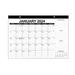 LWITHSZG Calendar 2024-2025 18 Month (Black & White) Minimalist Wall and Desk Calendar with Monthly Views and Yearly Plans â€“ Small (12 in x 17 in)