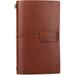 Vintage PU Leather Travel Notebook Refillable Journals Lined Paper Diary Planner Writing Notepad Pocket Note Book for Men & Women 4.72 x 7.87 inches 80 Sheets/160 Pages(Brown)