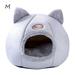 Puppy Cage Lounger With Mattress Dog Washable Cave Foldable and Removable Self Warming Indoor Cats Sleep Beds Cat Dog House Pet Beds Mats Cat Bed M