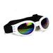 UV Sunglasses Foldable Goggles Dog Glasses Pet Eyewear Anti-wind Glasses Dog Protection WHITE