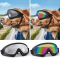 Meijuhuga Dog Goggles with Adjustable Straps UV Protection Windproof Anti-Fog Dustproof Dog Sunglasses Outdoor Riding Driving Puppy Glasses for Small to Medium Breed Dog