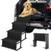 Extra Wide Dog Car Stair 4-Step Folding Lightweight Pet Ramp 19.6â€� Widen Steps with Nonslip Surface Portable Ladder for High Bed Cars Trucks and SUVs Support up to 150 LBS Large Dog