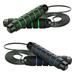 Jump Rope Skipping Rope for Rope Skipping Speed Jump Rope for Exercise Jump Rope for Fitness for Kids and Adultsï¼Œblack blue + black green