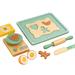Faslmh Simulated Wooden Baking Biscuit Toy Set Kitchen Appliances Toys for Boys and Girls Wooden Baking Biscuit Toys Children s Christmas Gifts