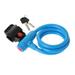 Colorful Lock Bike Cable Locks Road Bike Cycling Mountain Bike padlock Anti-Theft Chain Lock(Blue)