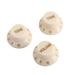 3 PCS/ Set Plastic Hat Guitar Volume Tone Control Knobs Rotary Knobs for Strat ST Stratocaster Electric Guitar Parts Replacement (Creamy)