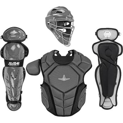 All Star Top Star NOCSAE Certified Baseball Catcher's Kit - Ages 7-9 Graphite