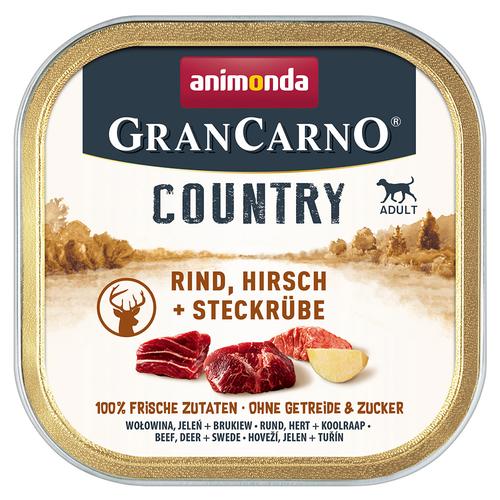 22x150g animonda GranCarno Adult Country Rind, Hirsch & Steckrübe Hundefutter nass