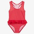 Playshoes Girls Red Polka Dot Swimsuit