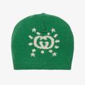 Gucci Baby Boys Green Wool Beanie Hat