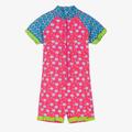 Playshoes Girls Pink Floral Sun Suit (Upf50+)
