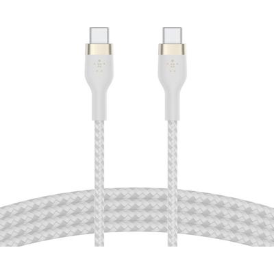 Belkin BoostCharge Pro Flex USB-C to USB-C Cable 2M White USB 2.0, 480 Mbps